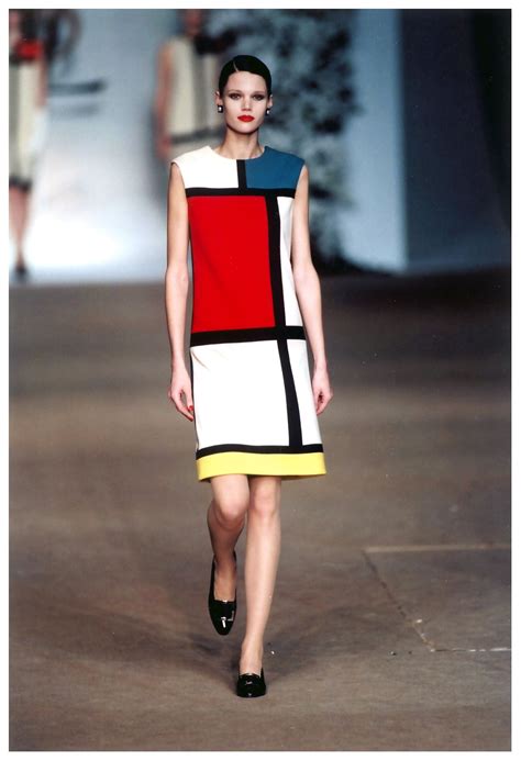 mondrian dresses by yves saint laurent|mondrian dress 1960s.